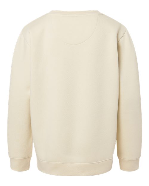 Youth Elevated Fleece Crewneck Sweatshirt - Natural Back