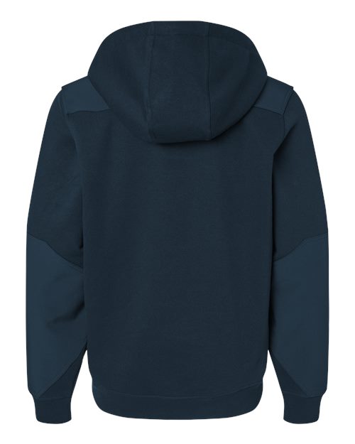 Men's Mission Quarter-Zip Hooded Pullover - Deep Blue Back