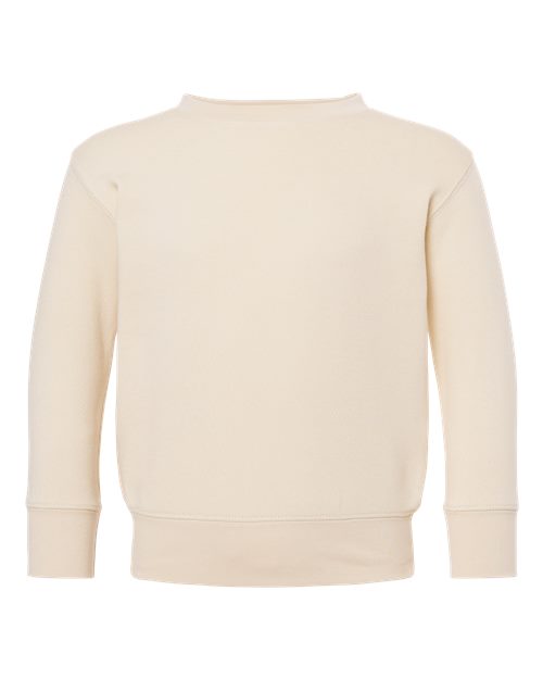 Toddler Fleece Crewneck Sweatshirt - Natural Front