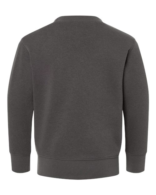 Toddler Fleece Crewneck Sweatshirt - Charcoal Back