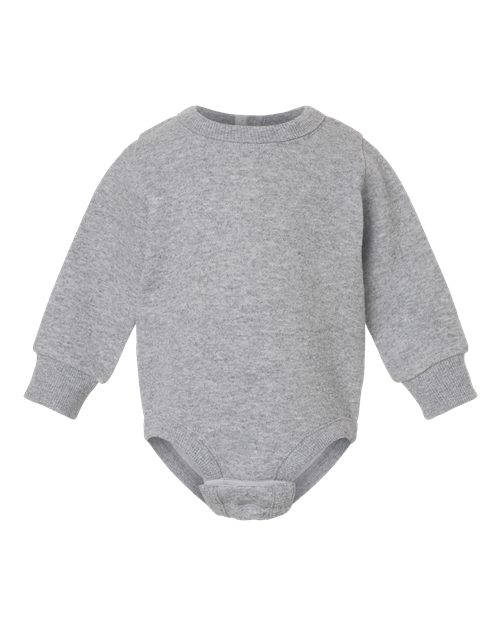 Infant Fleece Bodysuit - Heather Front