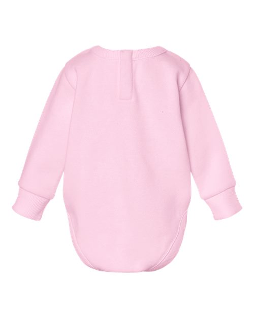 Infant Fleece Bodysuit - Pink Back