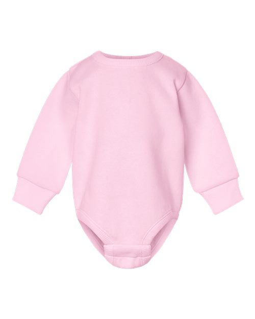 Infant Fleece Bodysuit - Pink Front