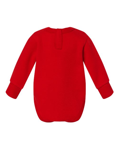 Infant Fleece Bodysuit - Red Back