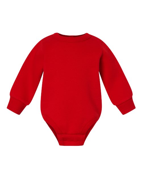 Infant Fleece Bodysuit - Red Front