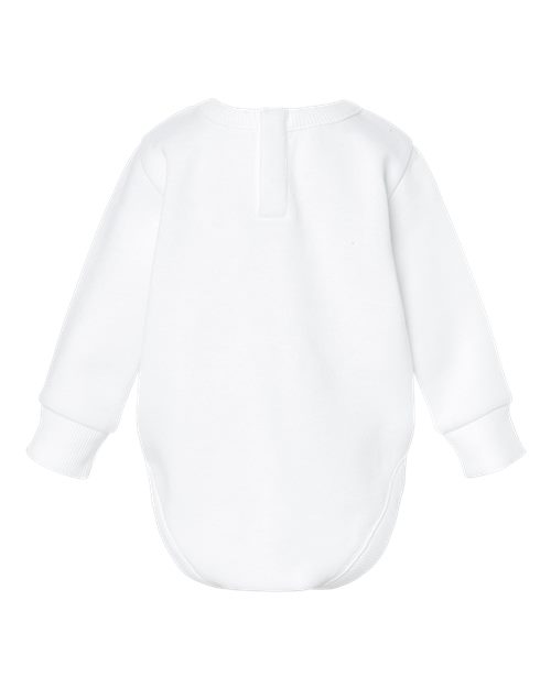 Infant Fleece Bodysuit - White Back