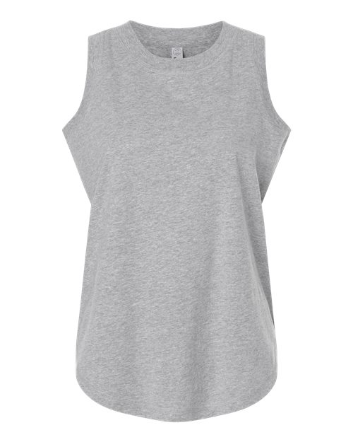 Women's Relaxed Fine Jersey Tank - Heather Front