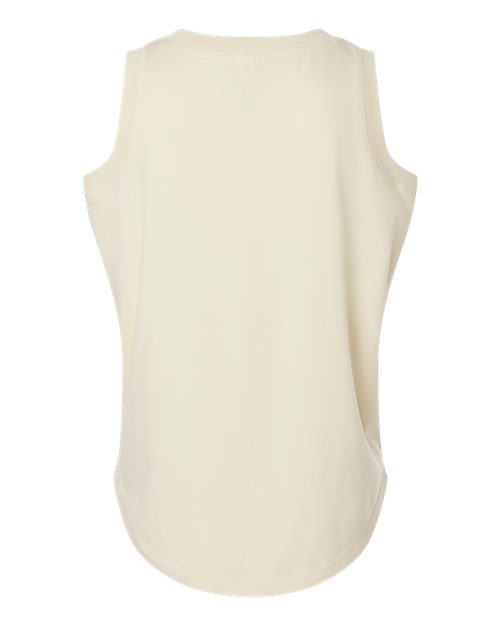 Women's Relaxed Fine Jersey Tank - Natural Back