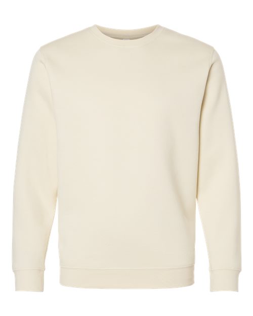 Unisex Elevated Fleece Crewneck Sweatshirt - Natural Front