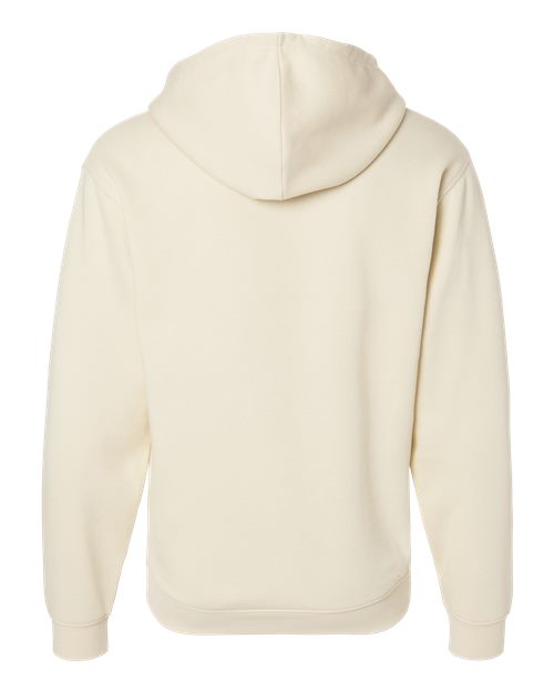 Unisex Elevated Fleece Hoodie Sweatshirt - Natural Back