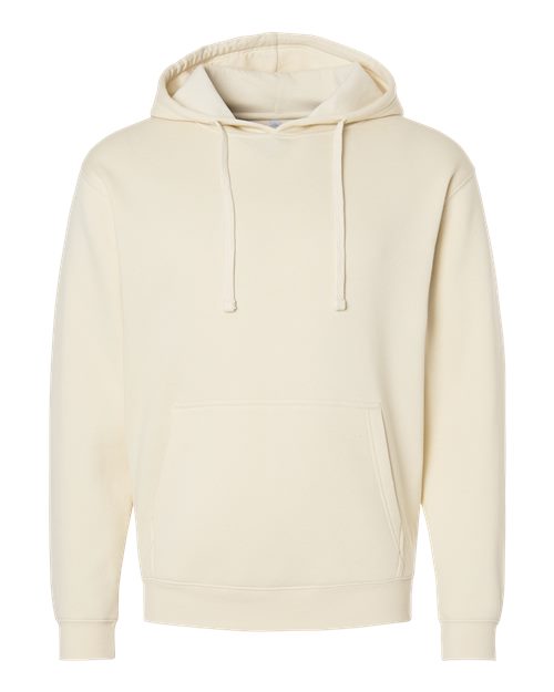 Unisex Elevated Fleece Hoodie Sweatshirt - Natural Front