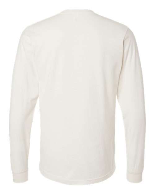 Unisex Fine Jersey Long Sleeve T-Shirt - Vintage White Back