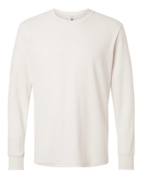 Unisex Ideal Thermal Long Sleeve T-Shirt - Bone Front