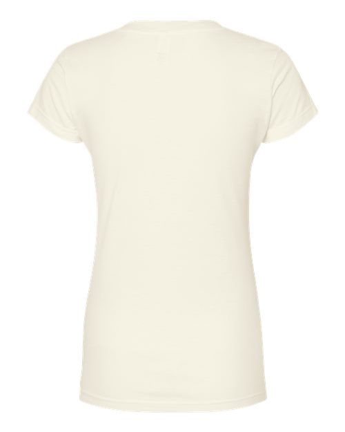 Women's Fine Jersey V-Neck T-Shirt - Natural Back