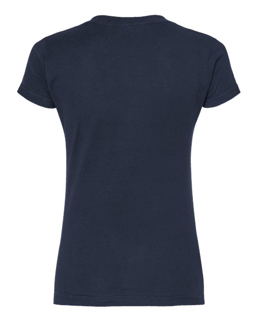 Women's Fine Jersey V-Neck T-Shirt - Navy Back