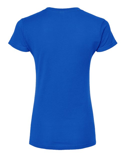 Women's Fine Jersey V-Neck T-Shirt - Royal Back