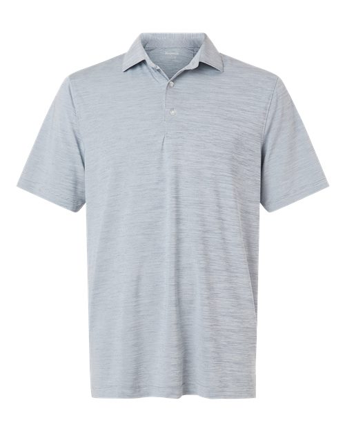 Men's Bohemian Striped Heather Performance Polo - Navy Heather Front