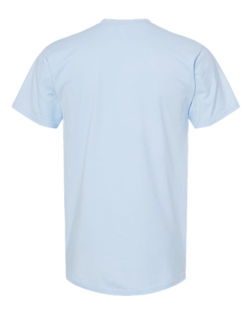 Unisex Heavyweight Jersey T-Shirt - Baby Blue Back