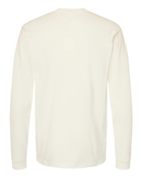 Unisex Heavyweight Jersey Long Sleeve T-Shirt - Natural Back