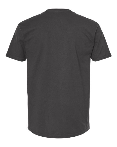 Unisex Heavyweight Jersey Pocket T-Shirt - Charcoal Back