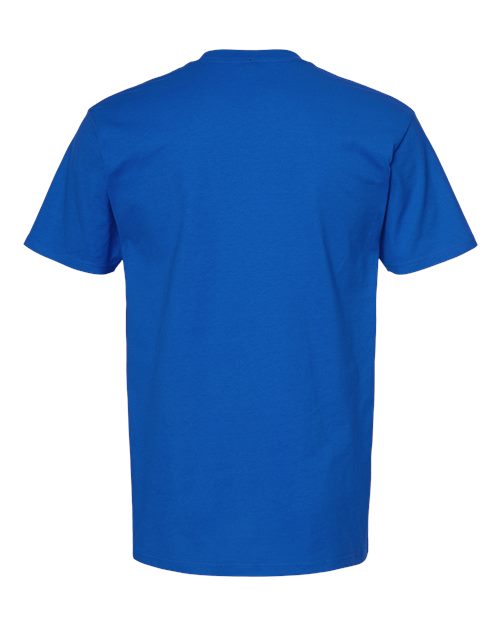 Unisex Heavyweight Jersey Pocket T-Shirt - Royal Back