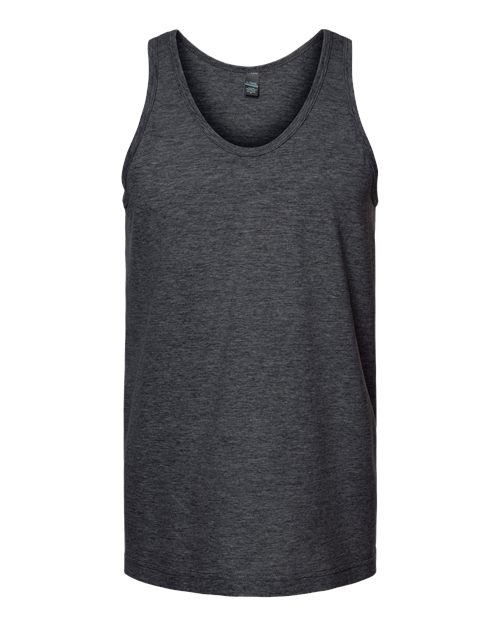 Unisex Fine Jersey Tank Top - Heather Graphite Front