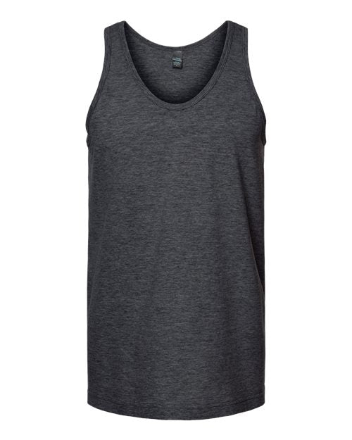 Tultex Unisex Fine Jersey Tank Top - Heather Graphite Front