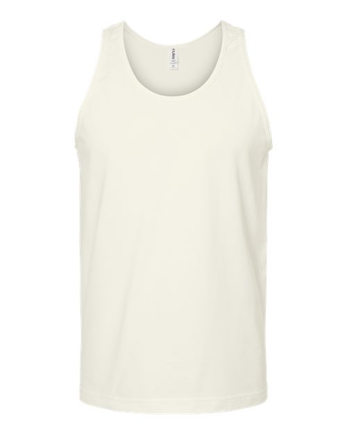 Unisex Fine Jersey Tank Top - Natural Front