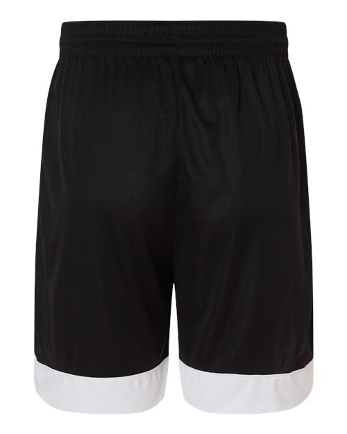 Unisex Match-Up Basketball Shorts - Black/ White Back