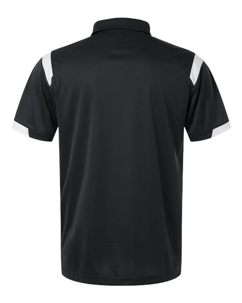 Unisex On the Rise Polo - Black/ White Back