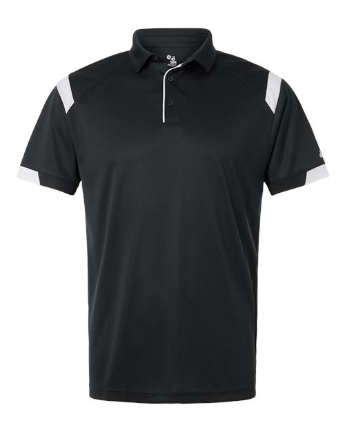 Unisex On the Rise Polo - Black/ White Front