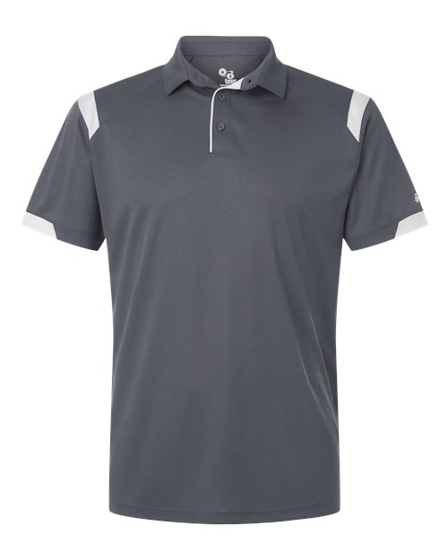 Unisex On the Rise Polo - Graphite/ White Front