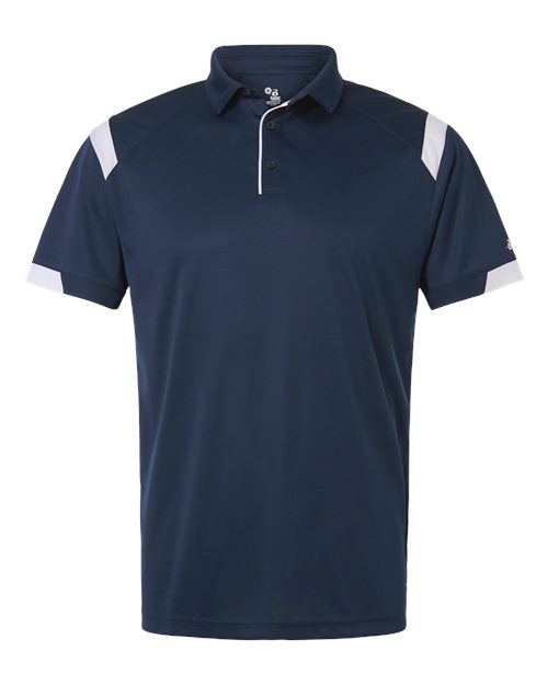 Unisex On the Rise Polo - Navy/ White Front