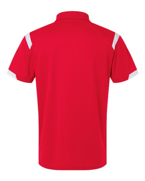 Unisex On the Rise Polo - Red/ White Back