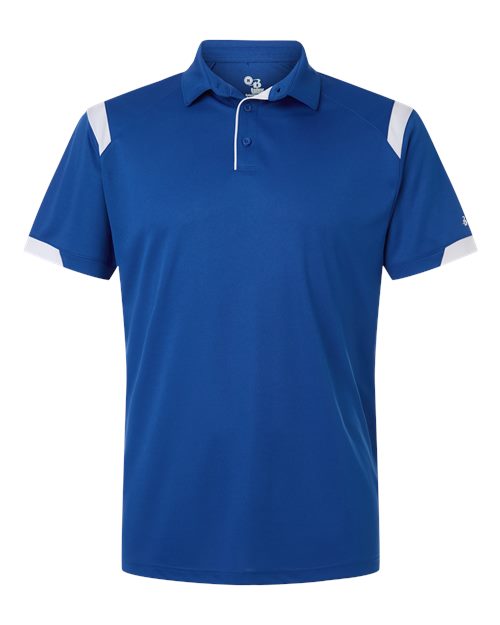 Unisex On the Rise Polo - Royal/ White Front