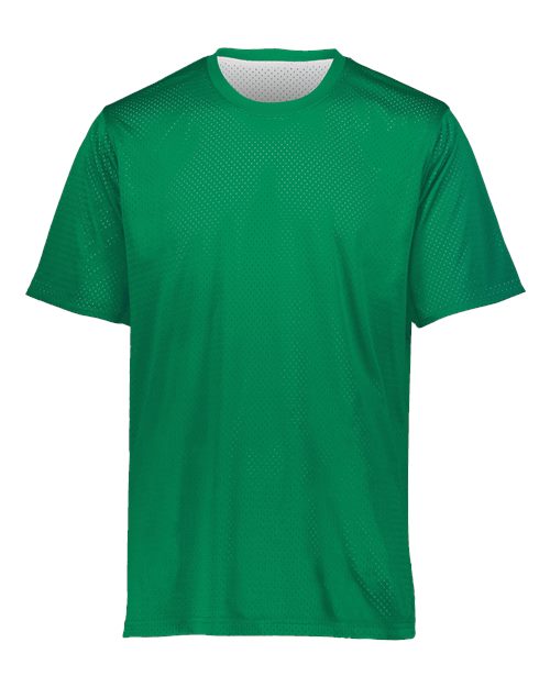 Unisex Mesh Reversible Jersey - Kelly/ White Front