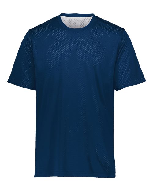 Unisex Mesh Reversible Jersey - Navy/ White Front