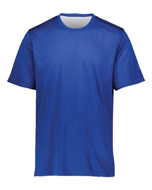 Unisex Mesh Reversible Jersey - Royal/ White Front