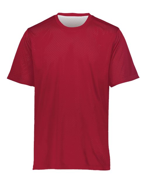 Unisex Mesh Reversible Jersey - Scarlet/ White Front