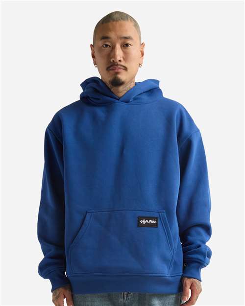 Unisex Essential Super Heavyweight Hooded Sweatshirt - Royal Front