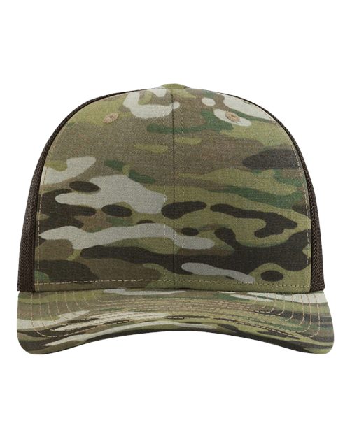 Printed Tactical Trucker Cap - Multicam Original/ Coyote Brown Front