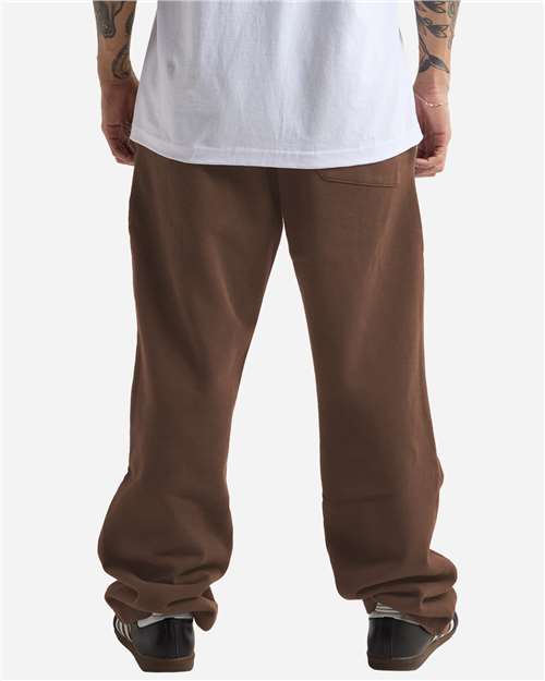 Unisex Garment-Dyed Straight Leg Sweatpants - Mocha Back