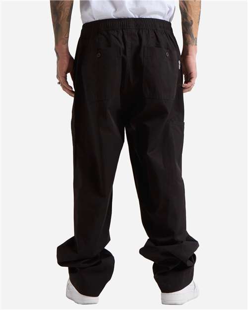 Men's Lounge Cotton Pants - Black Back