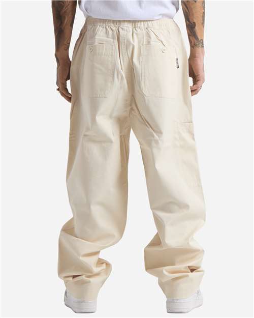 Men's Lounge Cotton Pants - Cream Back