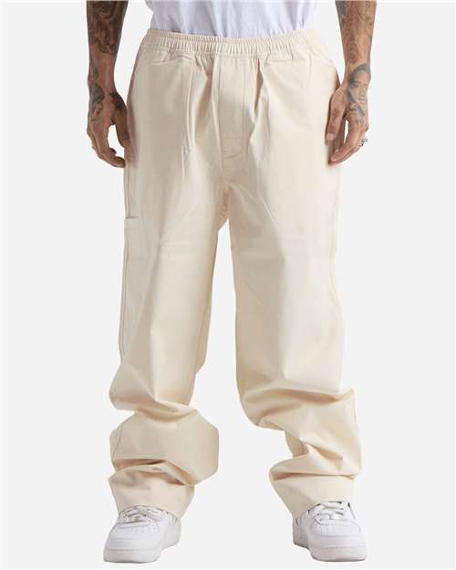 Men's Lounge Cotton Pants - Cream Front
