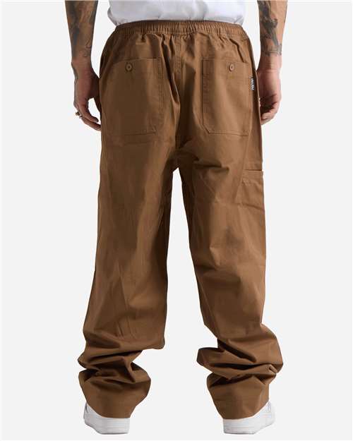 Men's Lounge Cotton Pants - Brown Back