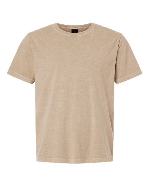 Unisex Heavyweight Garment-Dyed Tee - Khaki Front