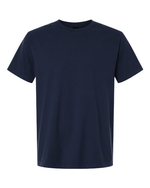 Unisex Heavyweight Garment-Dyed Tee - Navy Front