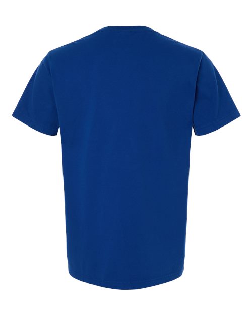 Unisex Heavyweight Garment-Dyed Tee - Royal Blue Back