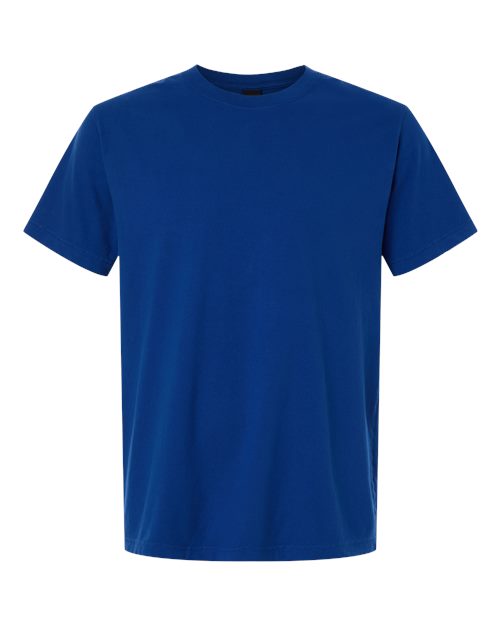 Unisex Heavyweight Garment-Dyed Tee - Royal Blue Front